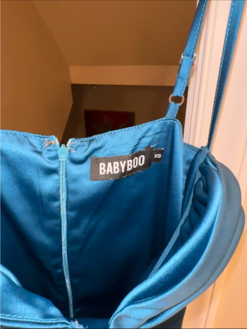 Babyboo Zahra Mini Dress in Teal - Picture 9 of 10